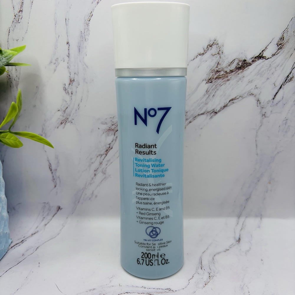 No7 Radiant Results Revitalising Toning Water Lotion 6.7 oz Discontinued